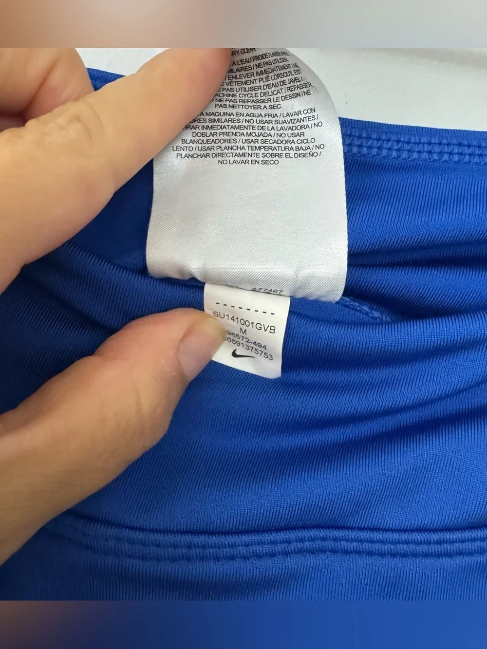 Nike tennis skirt features royal blue Size M